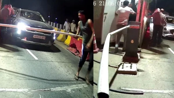 मथुरा: यमुना एक्सप्रेसवे N-01 टोल बूथ पर मारपीट, 20-25 वाहन बिना टोल निकले