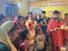 चंदौली: जटिया धर्मशाला में श्रीसूक्त पाठ से मां लक्ष्मी की विशेष आराधना