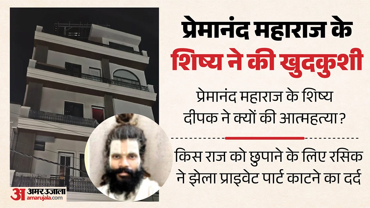 मथुरा: 25 वर्षीय शिष्य दीपक ने आश्रम की छत से कूदकर की आत्महत्या, प्राइवेट पार्ट कटा मिला
