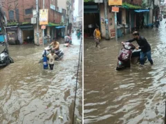 वाराणसी: चक्रवाती तूफान से 10 से अधिक जगह पेड़ गिरे, 50 मिमी बारिश