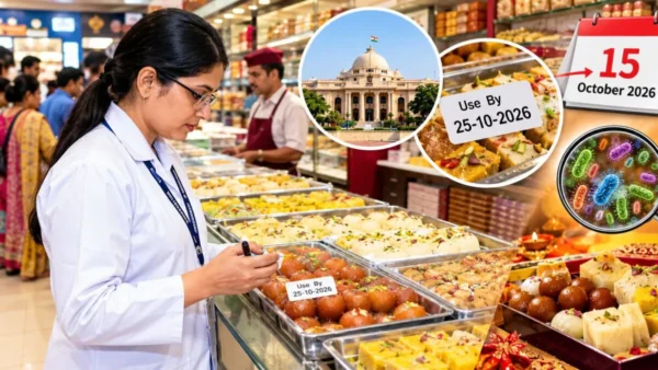 लखनऊ: 15 अक्टूबर से खुली मिठाइयों पर ‘उपयोग की अंतिम तिथि’ लिखना अनिवार्य