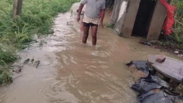 श्रावस्ती: राप्ती का जलस्तर लाल निशान से 115 सेमी ऊपर, तटवर्ती गांव जलमग्न