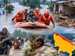 उत्तर प्रदेश: दो दिन में 88 मौतें, 117 मकान क्षतिग्रस्त; सीमावर्ती जिलों में बाढ़ का खतरा