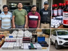 प्रयागराज: एसटीएफ ने 1 करोड़ के कोडीन सिरप सहित 3 तस्कर गिरफ्तार