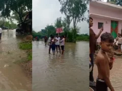 बांदा: 24 घंटे में 228 मिमी बारिश, शहर-देहात में जलभराव और बिजली कटौती