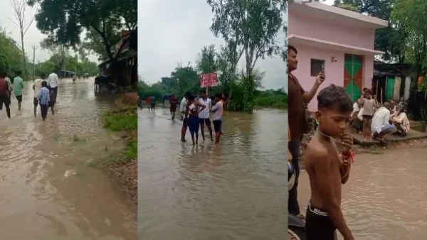 बांदा: 24 घंटे में 228 मिमी बारिश, शहर-देहात में जलभराव और बिजली कटौती