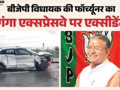 बुलंदशहर: गंगा एक्सप्रेसवे पर फॉर्च्यूनर का टायर फटने से 2 घायल