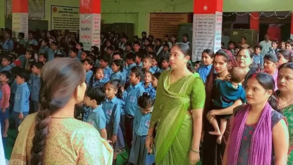 महोबा: वंदे मातरम के 150 वर्षों पर स्कूलों में सामूहिक गायन