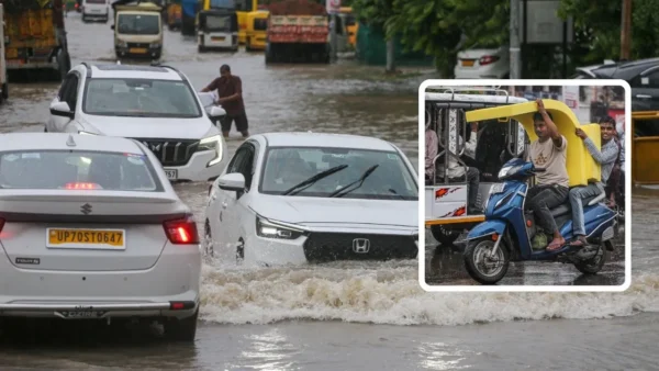 कानपुर देहात: यूपी में भारी बारिश से 15 लोगों की मौत, 63 जिलों में तबाही