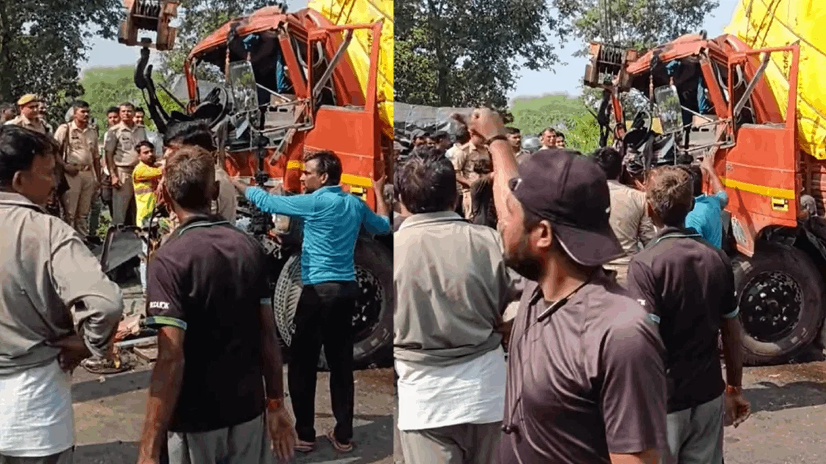 बरेली: दिल्ली‑लखनऊ हाइवे पर कंटेनर से टकराकर ड्राइवर की मौत