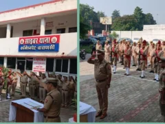 वाराणसी: गांधी-शास्त्री जयंती पर पुलिस व निगम ने स्वच्छता की शपथ