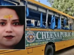 कानपुर: बिधनू में स्कूल बस और डंपर की भिड़ंत, 35 वर्षीय टीचर की मौत