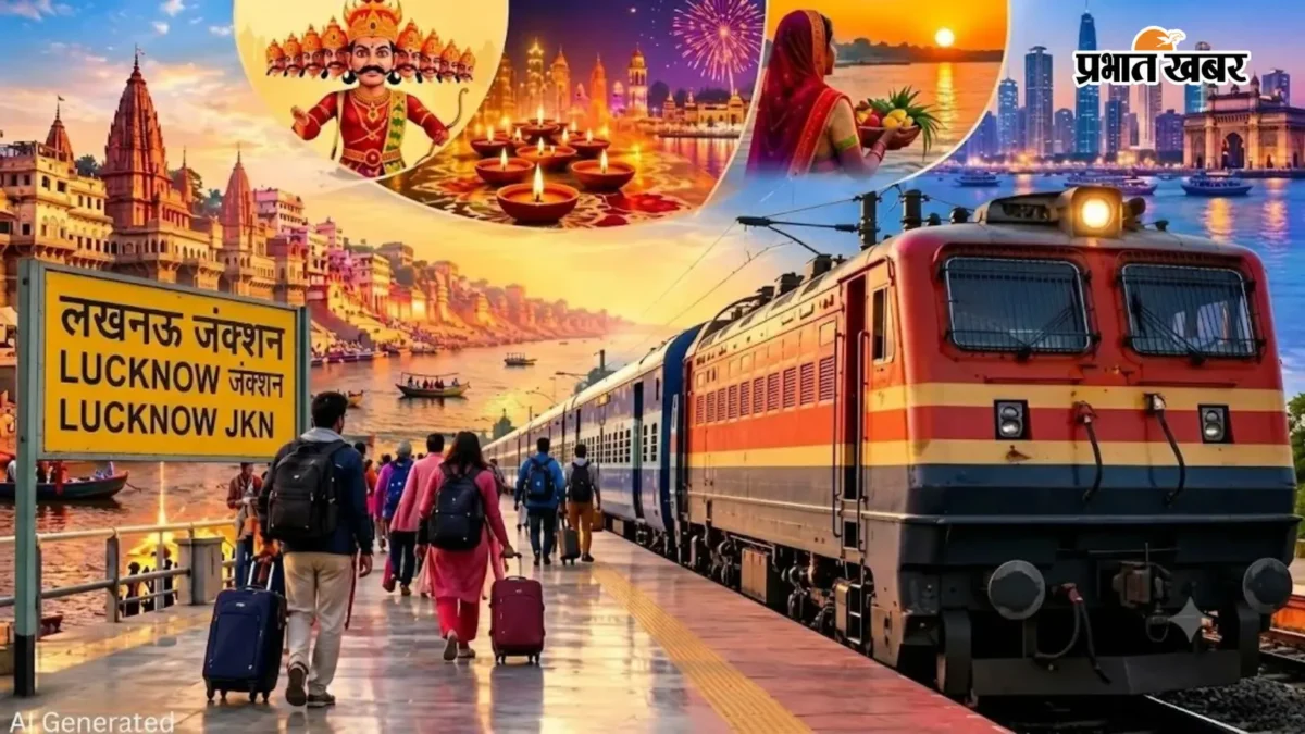 लखनऊ: दशहरा-दीपावली-छठ पर 18 स्पेशल ट्रेनें मंजूर, यात्रियों को राहत