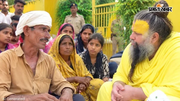 मथुरा: 3 महीने से लापता 16 वर्षीय अनुज के परिवार ने केली कुंज आश्रम के बाहर धरना शुरू किया