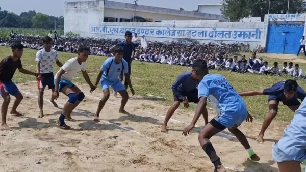 बदायूं: बुटला कॉलेज में कबड्डी में महाराणा प्रताप ने शिवाजी को 24-19 से हराया