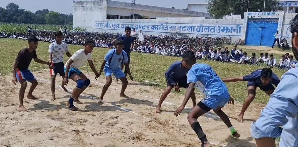 बदायूं: बुटला कॉलेज में कबड्डी में महाराणा प्रताप ने शिवाजी को 24-19 से हराया