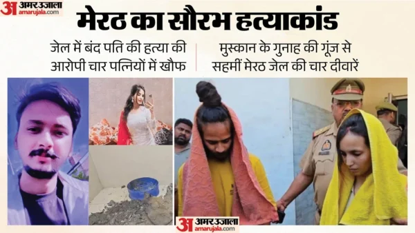 मेरठ: नीले ड्रम कांड के बाद जेल में बंद पांच महिलाएं चिंतित, मुस्कान की सजा 14 अक्तूबर