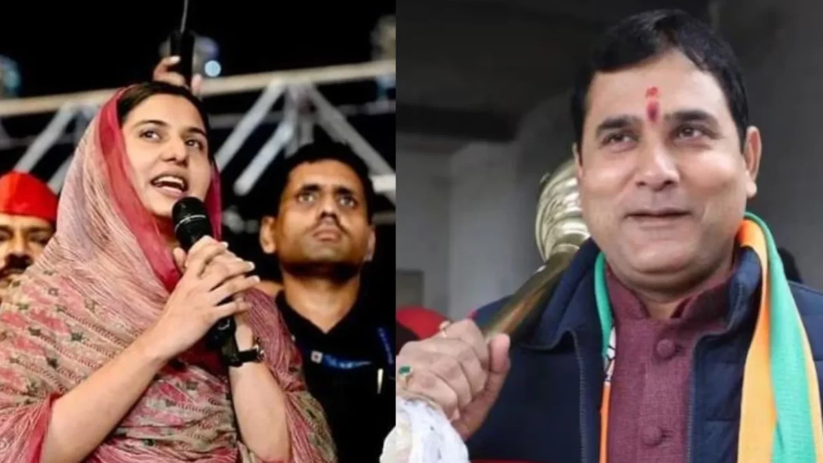 गाज़ियाबाद: विधायक नंद किशोर गुर्जर का इकरा हसन को खुला चैलेंज, कहा ‘गुर्जर से शादी करो’