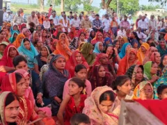 अमेठी: मां दुर्गन भवानी धाम में श्रीमद्भागवत कथा तीसरे दिन, सत्य और सेवा पर जोर