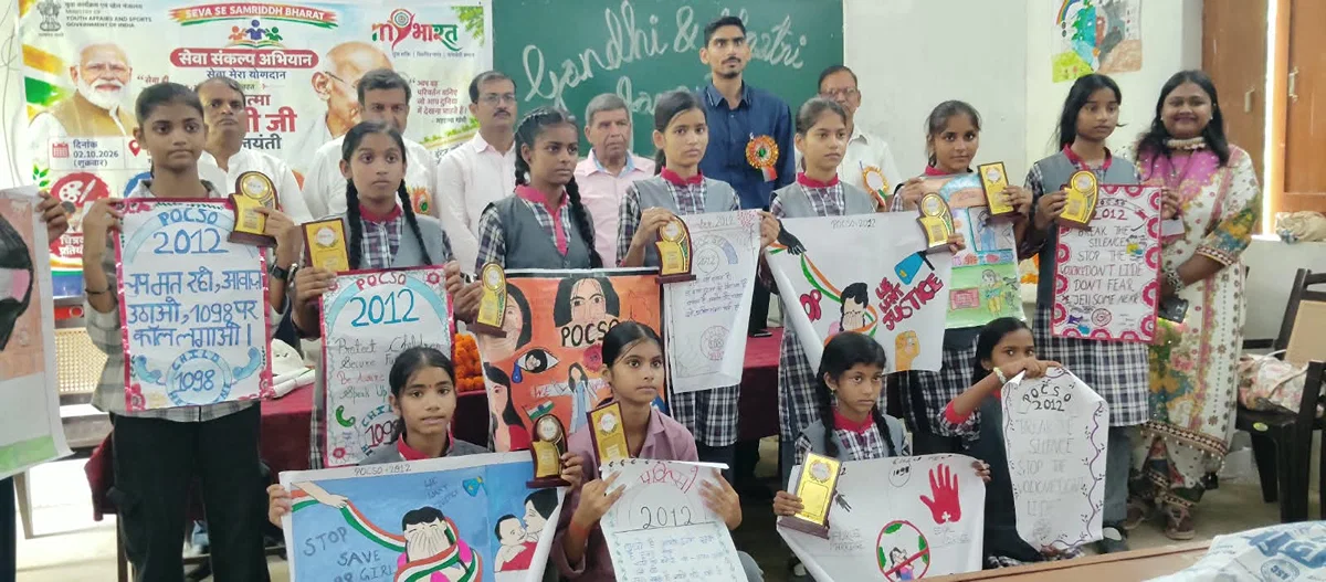गाज़ीपुर: निबंध में मैथिली, चित्रकला में खुशी व भाषण में आशीष सबसे आगे
