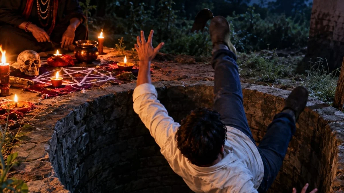 शाहजहांपुर: टोटका करते हुए 20 फुट गहरे कुएं में गिरा ग्रामीण, पुलिस ने निकाला