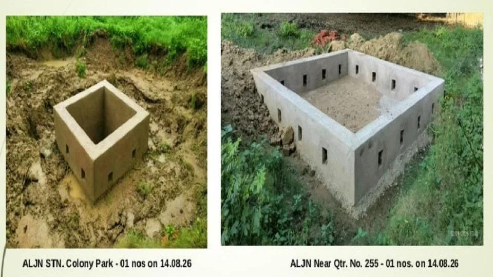 हाथरस: रेलवे परिसरों में वर्षा जल संचयन से बारिश का पानी जमीन में लौटेगा