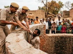 शाहजहांपुर: टोटका करने गया मजदूर 20 फीट गहरे कुएं में गिरा, तांत्रिक भागा