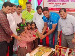 अमेठी: एशियन गेम्स में कांस्य जीतने वाले सलमान का अपने स्कूल में भव्य स्वागत